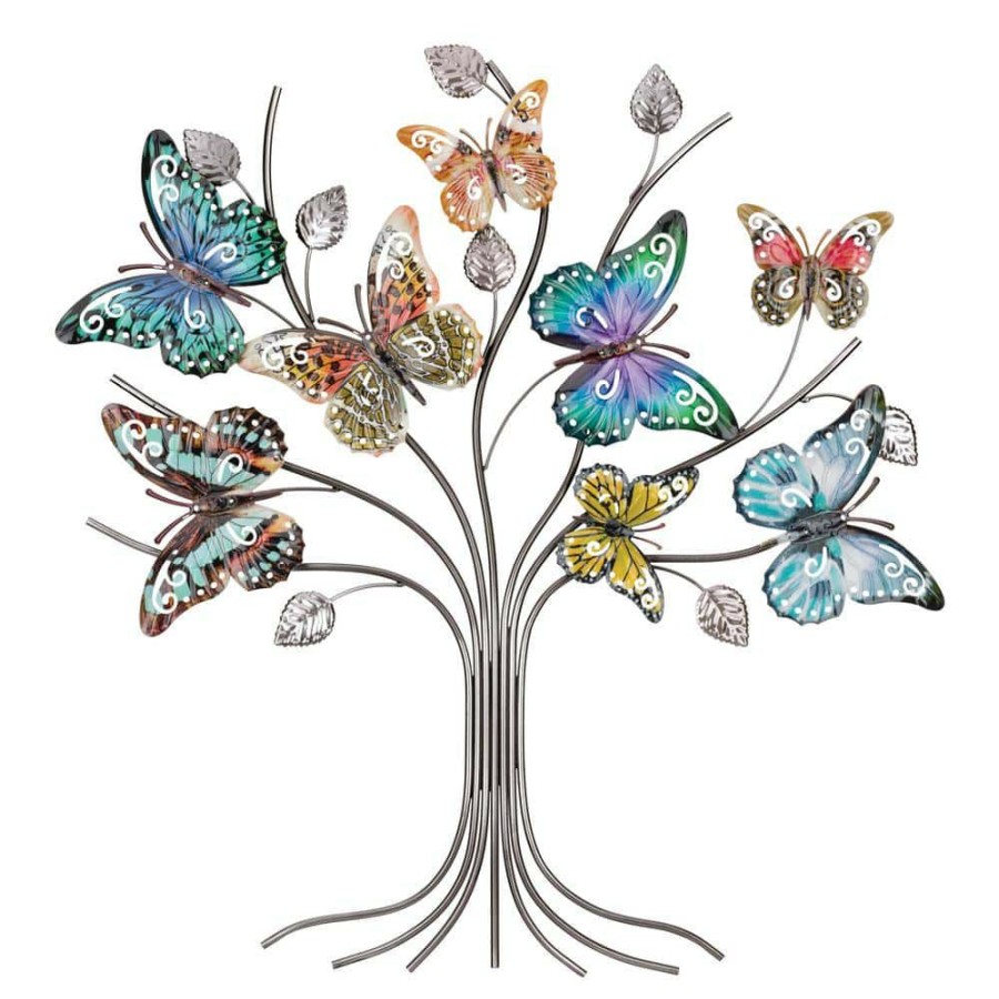 Garden Center * | Regal Art & Gift Lustre Tree Of Life Wall Decor Butterfly