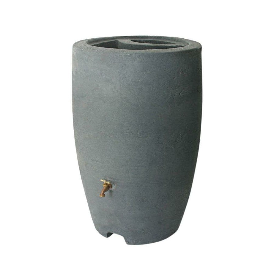 Garden Center * | Algreen Athena 50 Gal. Charcoal Rain Barrel