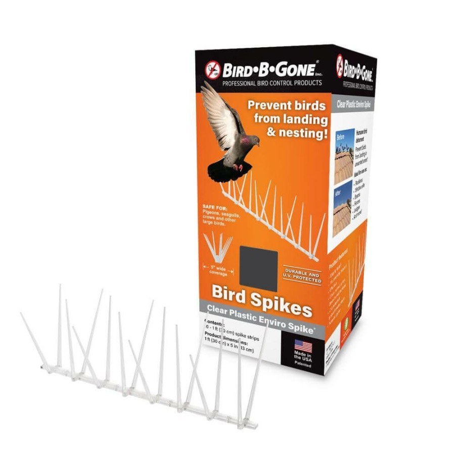 Garden Center * | Bird B Gone Enviro Spike 10 Ft. X 5 In. Plastic Bird Spikes