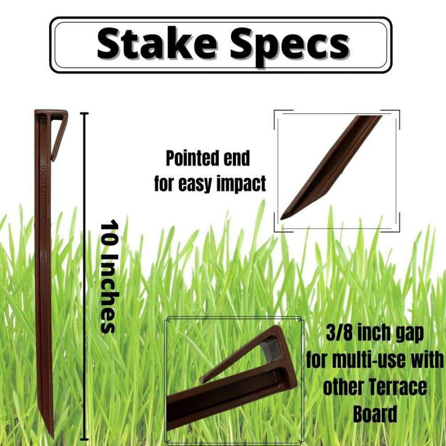 Garden Center * | Master Mark Terrace Board Stakes In Brown (20-Pack)