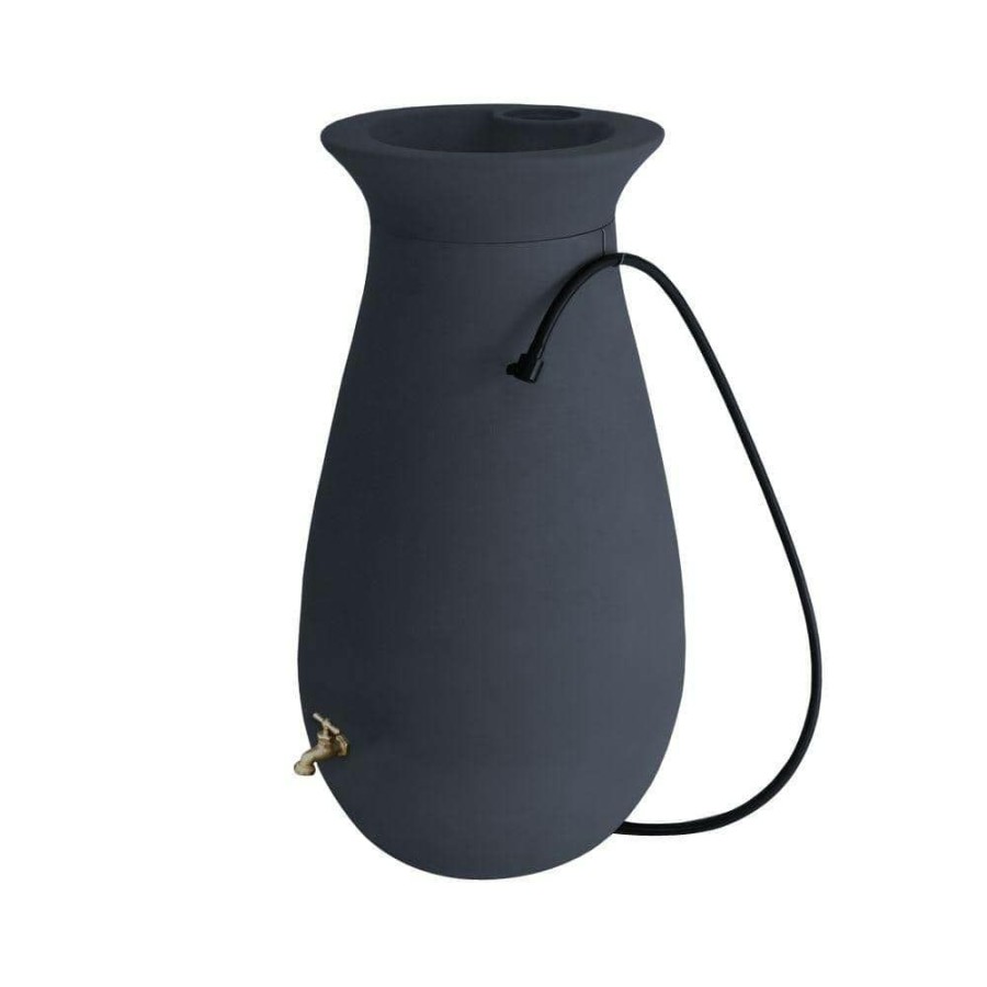 Garden Center * | Algreen Cascata 65 Gal. Rain Barrel In Slate Grey