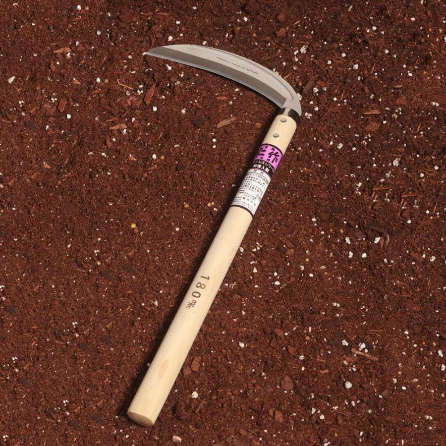 Garden Center * | Nisaku 7 In. Grass Sickle Wooden Handle