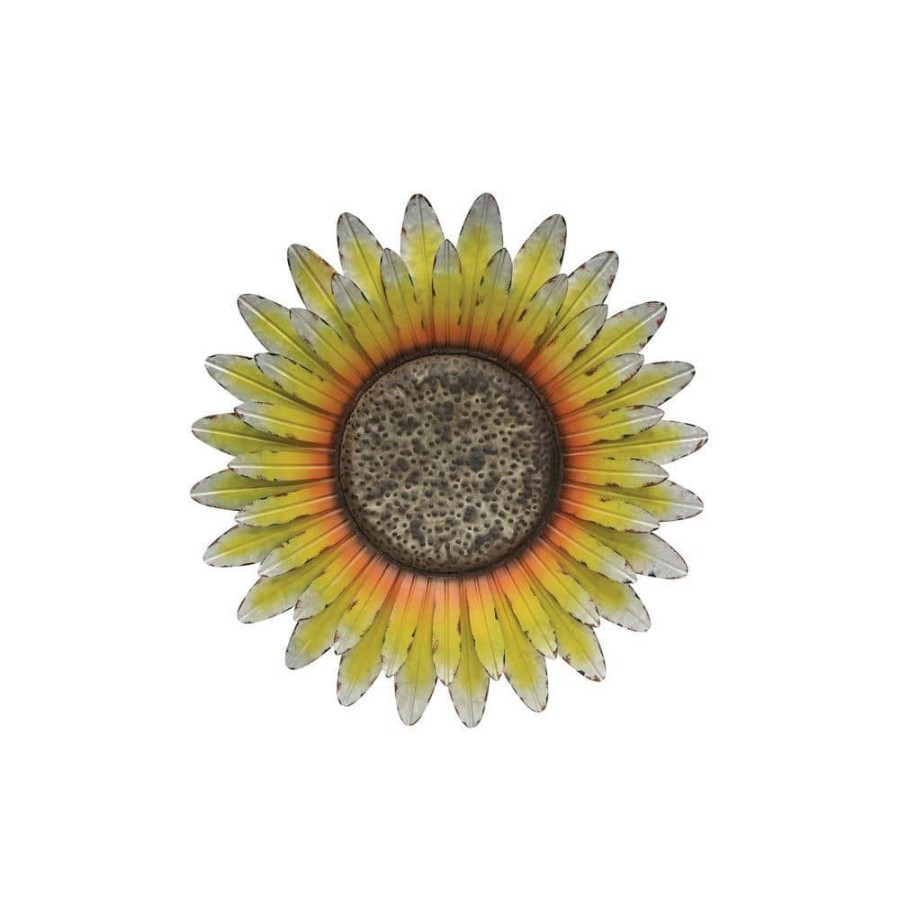 Garden Center * | Regal Art & Gift Galvanized Sunflower Wall Decor