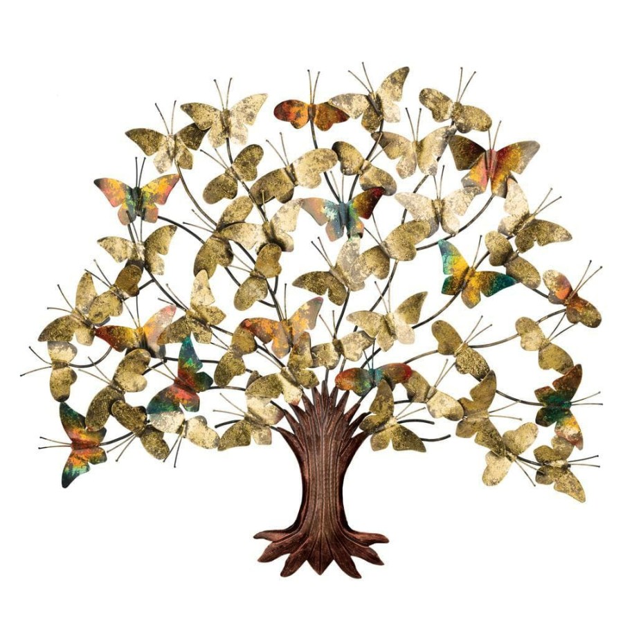 Garden Center * | Regal Art & Gift 3D Butterfly Tree Of Life Wall Decor