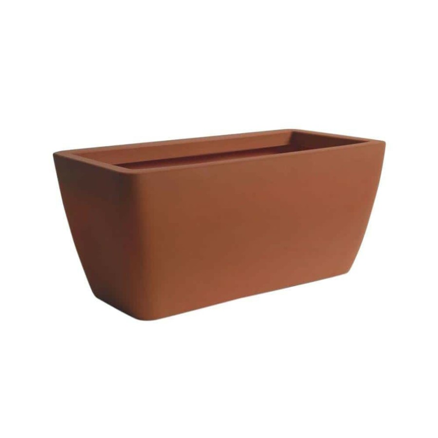 Garden Center * | Algreen Manhattan 40 In. X 20 In. X 18 In. Terra Cotta Plastic Planter