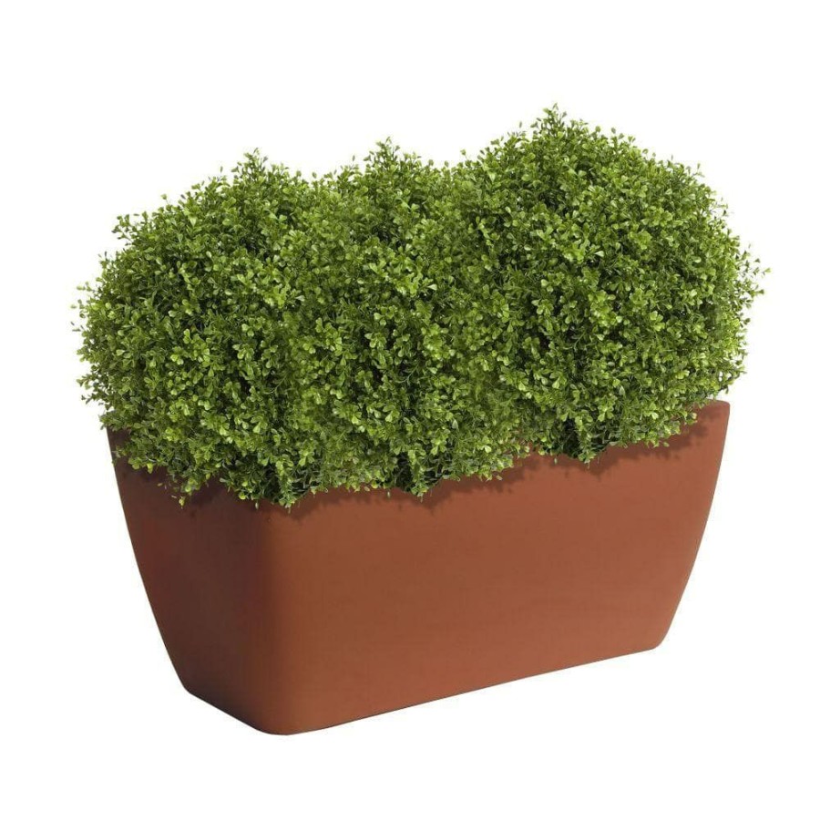 Garden Center * | Algreen Manhattan 40 In. X 20 In. X 18 In. Terra Cotta Plastic Planter