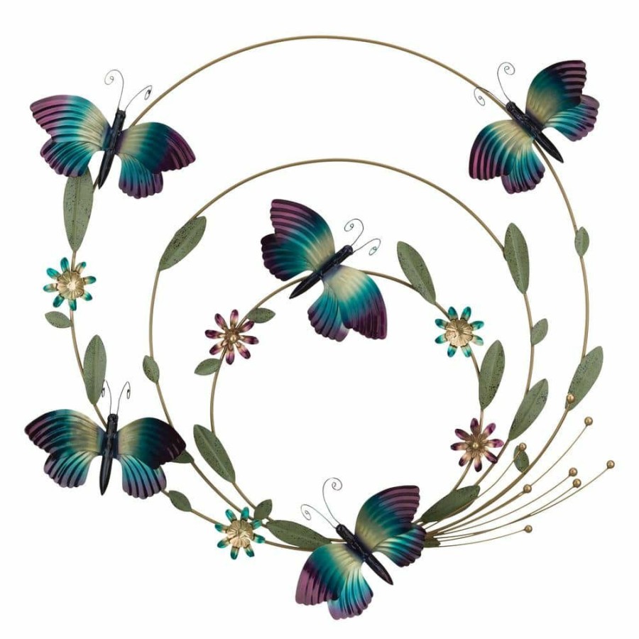 Garden Center * | Regal Art & Gift Butterfly Circle Of Life Wall Decor