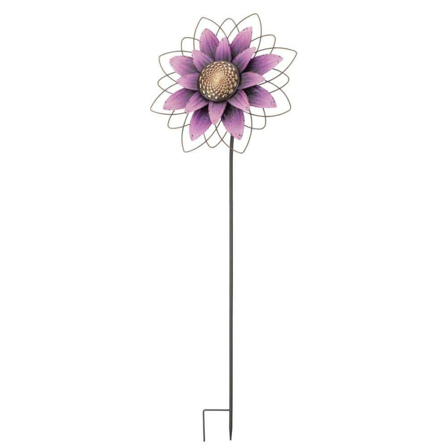 Garden Center * | Regal Art & Gift Giant Rustic Flower Stake In Purple