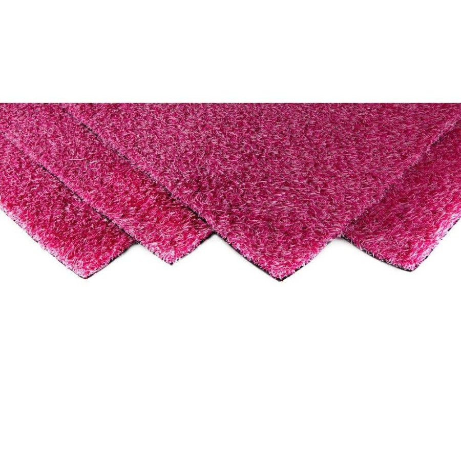 Garden Center * | Trafficmaster Pink Blend 6 Ft. X 8 Ft. Artificial Grass Rug