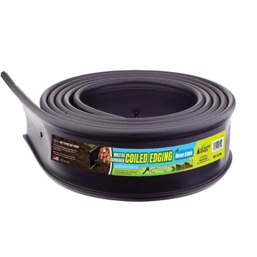 Garden Center * | 20 Ft. X 6 In. Black Master Mark Deepedge Plastic Coiled Edging