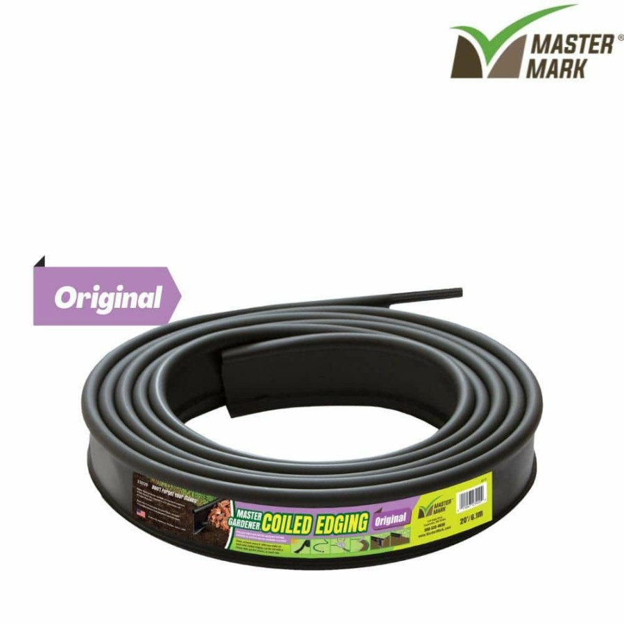 Garden Center * | Master Mark 20 Ft. Black Master Gardener Original Coiled Plastic Edging