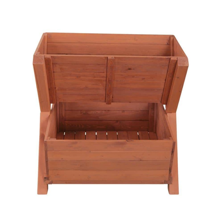 Garden Center * | Leisure Season Wooden 2-Tier Planter Box