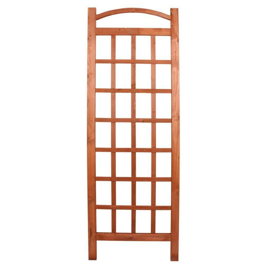 Garden Center * | Leisure Season 72 In. Wooden Arched Square Lattice Trellis