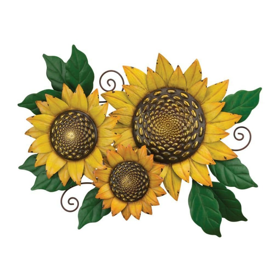 Garden Center * | Regal Art & Gift Triple Sunflower Wall Decor