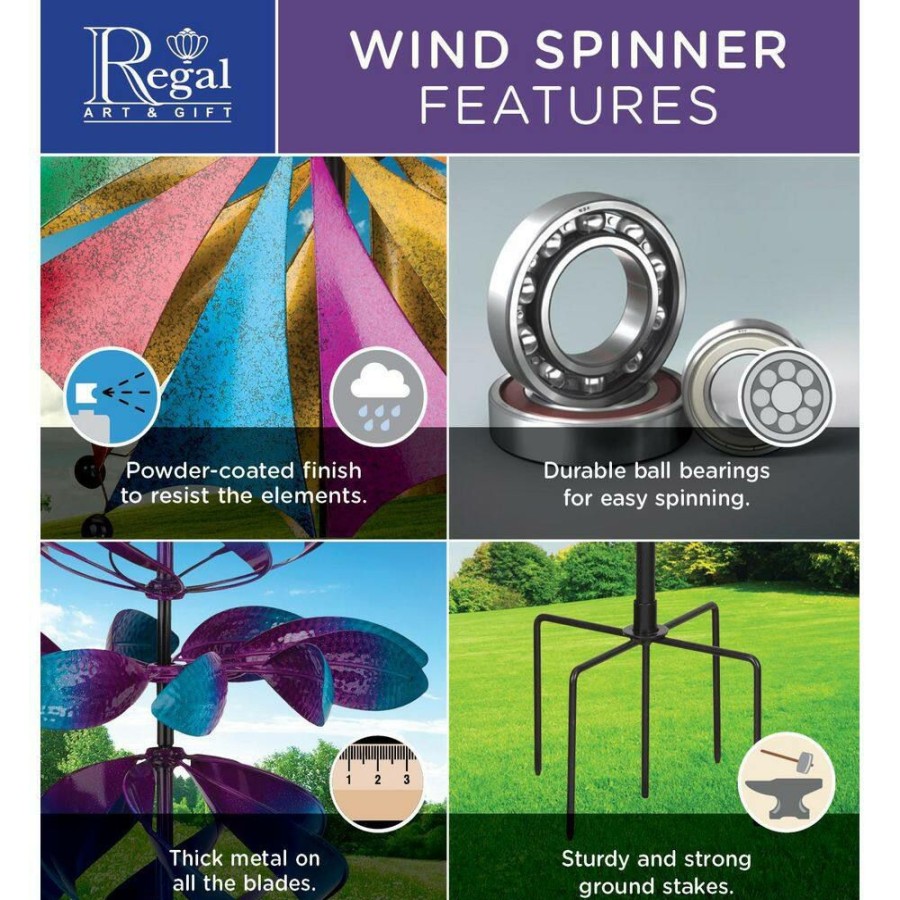 Garden Center * | Regal Art & Gift 19 In. Wind Spinner Butterfly