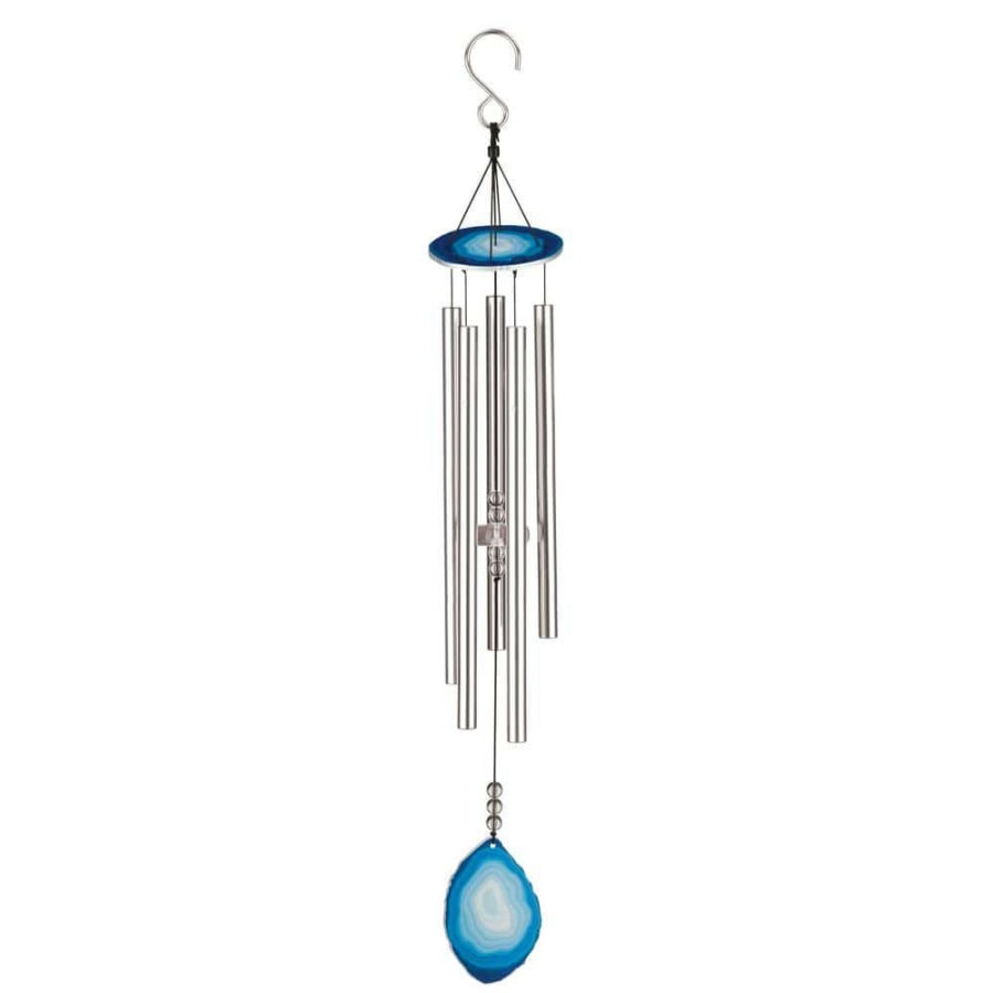 Garden Center * | Regal Art & Gift 32 In. Agate Chime In Blue