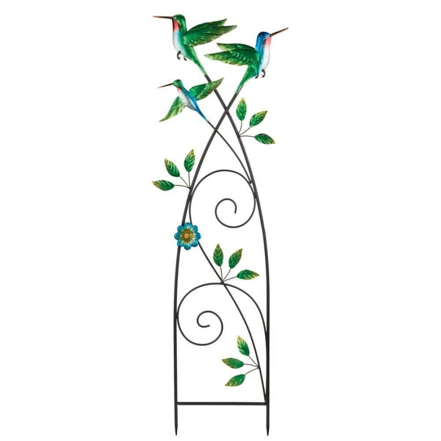 Garden Center * | Regal Art & Gift Trellis Hummingbird Stake