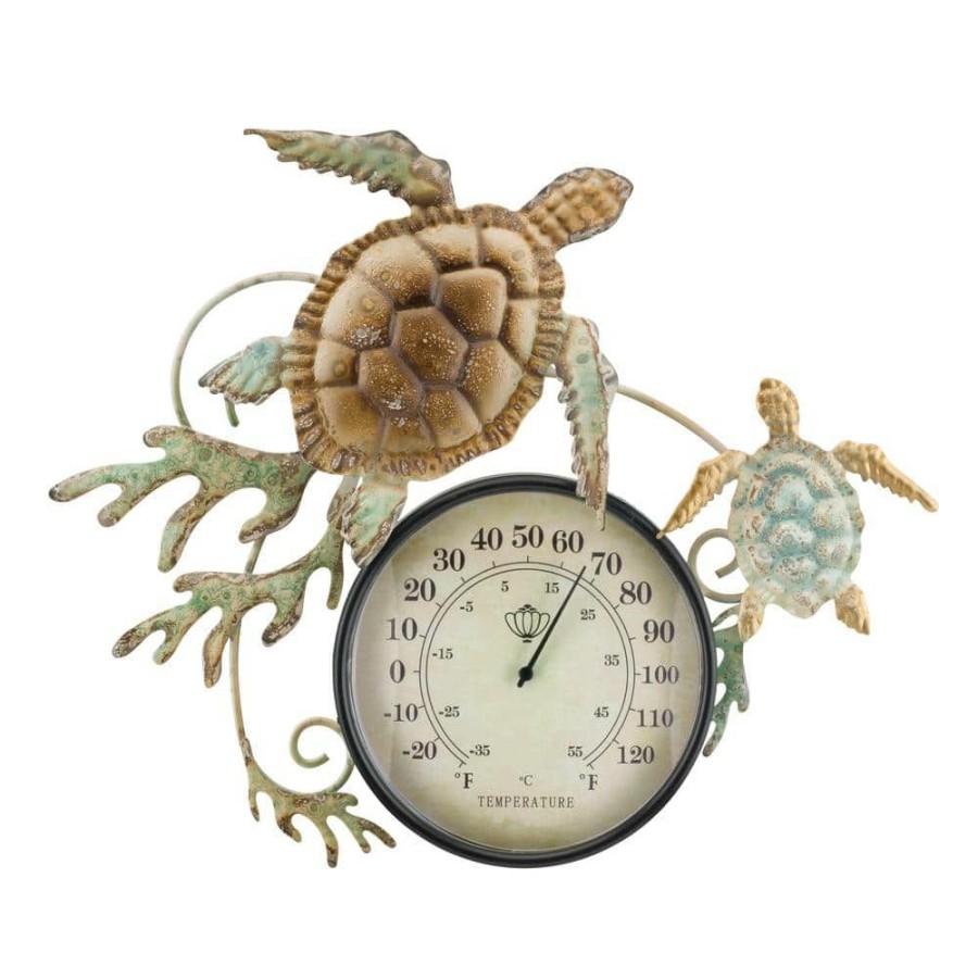 Garden Center * | Regal Art & Gift Thermometer Wall Decor Sea Turtle