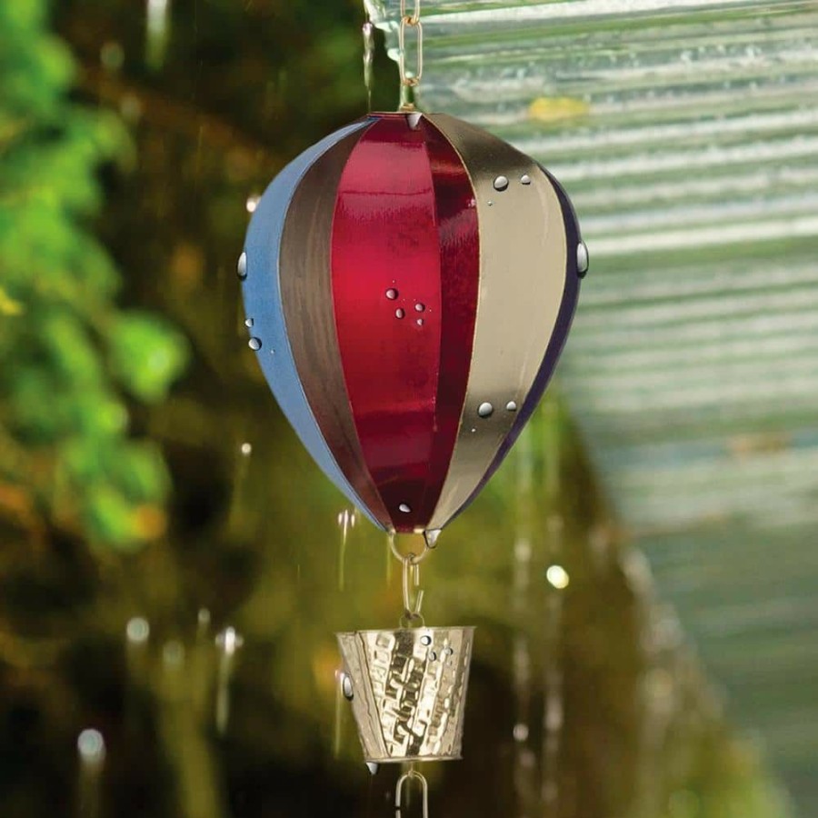 Garden Center * | Regal Art & Gift Rain Chain Hot Air Balloon