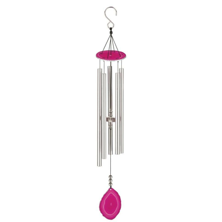 Garden Center * | Regal Art & Gift 32 In. Agate Chime In Pink