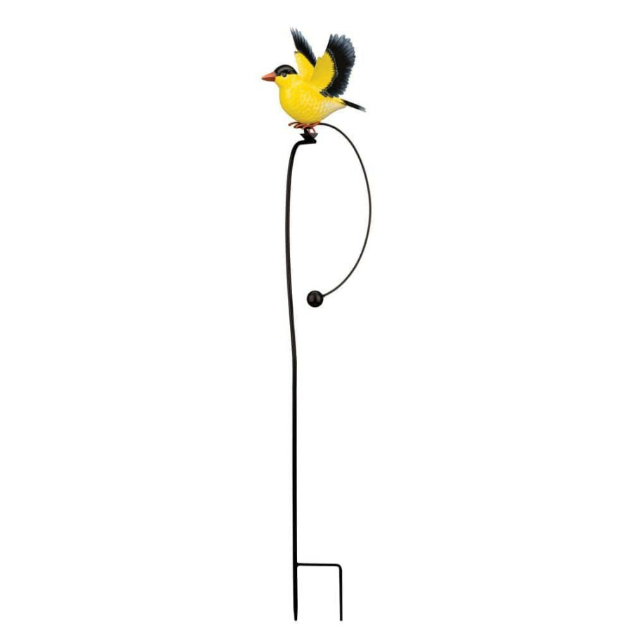 Garden Center * | Regal Art & Gift Gold Finch Rocker Bird Stake