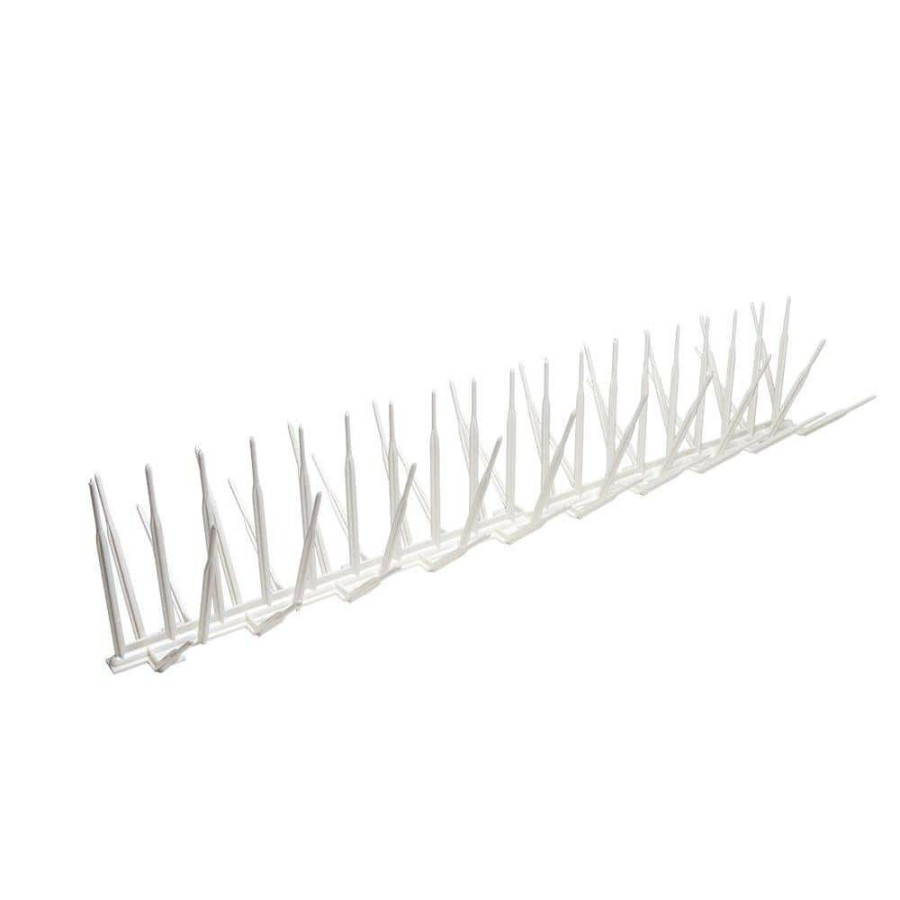 Garden Center * | Bird B Gone White Plastic Bird Spike 24 Ft. X 7 In.