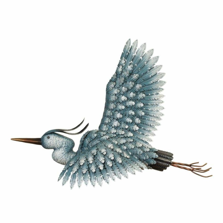 Garden Center * | Regal Art & Gift Regal Metal Heron Wall Decor