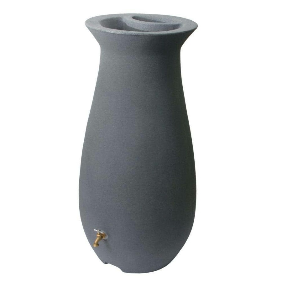 Garden Center * | Algreen Ecocascata 65 Gal. Charcoal-Stone Rain Barrel