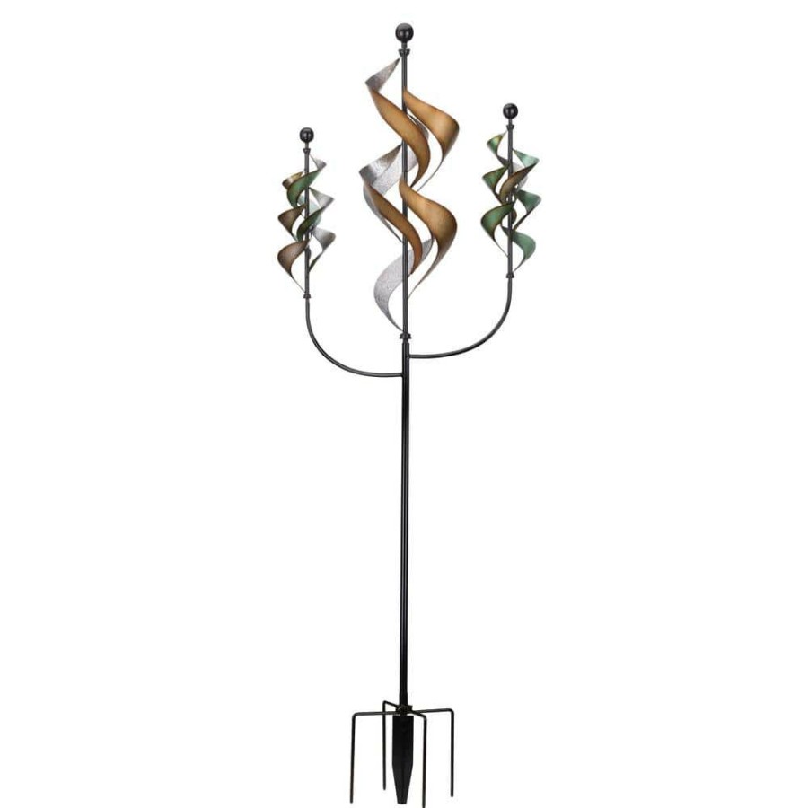 Garden Center * | Regal Art & Gift 82 In. Triple Waterfalls Wind Spinner